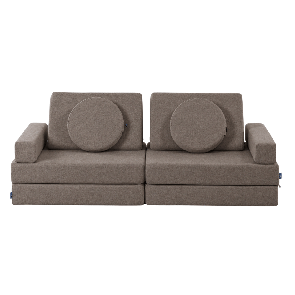 โซฟา 2 ที่นั่งปรับเปลี่ยนรูปแบบได้สำหรับเด็ก BLOOPI รุ่น BLOOPI COZY DUO สีน้ำตาล_0